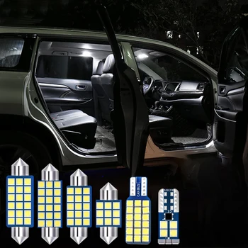 3pcs LED Lemputės Automobilių Vidaus apšvietimo Komplektas Nissan X-Trail X Trail XTrail T32-2019 Priedai Dome Skaitymo Lemputė bagažo skyriaus Lempos
