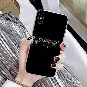 YNDFCNB Gossip Girl Telefono dėklas skirtas iPhone 8 7 6 6S Plus X 5S SE 2020 XR 11 12 mini pro XS MAX