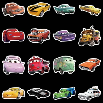 50Pcs Disney Pixar Automobilių Žaibas McQueen Lipdukai Animacinių filmų Vandeniui Lipdukas Nešiojamas Gitara Riedlentė Šalmas Grafiti Vaikų Žaislas