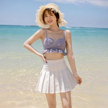 Japonijos Streetwear Plisuotos Mokyklos Mergina Mini Sijonas Moterims Vasaros Aukšto Juosmens Y2k Kawaii Sijonas Festivalis Drabužių Saldus Estetines
