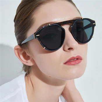 Nemokamas pristatymas moteriški Akiniai nuo saulės 2021 nauja mada, retro korėjos turas rupūžė akinius didelis rėmo akiniai nuo saulės
