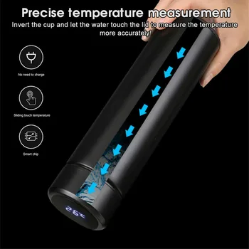 Vandens Butelis Nerūdijančio Plieno Vakuuminės Kolbos Smart Virdulys LCD Ekranas Temperatūros botella de agua термос