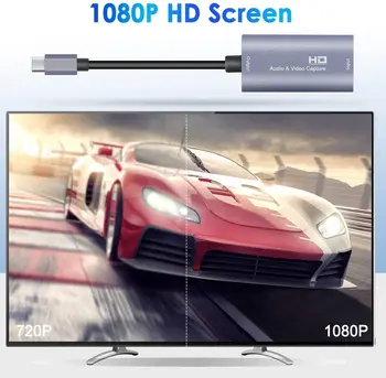 HD 1080P 4K C Tipo HDMI-suderinama Vaizdo įrašymo Plokštę HDMI USB-C Video Capture stalo Žaidimas Įrašyti Live Transliacijos Transliacijos