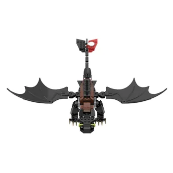 Kaip Traukinių Jūsų Drakonas Filmą Duomenys Toothless Plytų Black Dragon Modelio Blokai Vaikų Žaislų, vaikų Dovanų