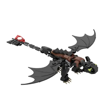Kaip Traukinių Jūsų Drakonas Filmą Duomenys Toothless Plytų Black Dragon Modelio Blokai Vaikų Žaislų, vaikų Dovanų
