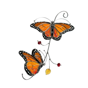 3D Metalo Monarch Butterfly Išskirtinį Langų Apdailos Amatų Sienos Kabinti Rūbams Šalies Prekių Apdaila