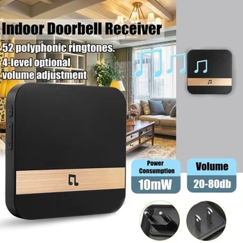 Vaizdo Doorbell Smart WiFi Vaizdo Doorbell Kamera, Vaizdo Domofonas Su Varpelių Naktinio Matymo Durų Bell Belaidžio Namų Apsaugos Kamera,