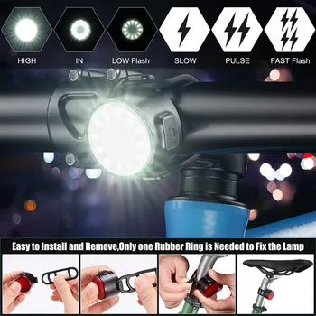 Mini LED Dviračių Uodegos Šviesos Usb Mokamas Dviratį Galiniai Žibintai IPX6 Vandeniui Saugos Įspėjimas Dviračių Šviesos Šalmas, Kuprinė