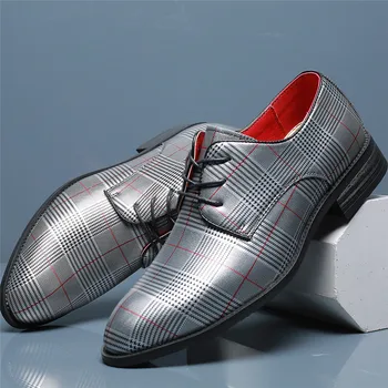 2020 m. vyrų mados klasikinis oksfordo bateliai kvėpuoti nėrinių su ažūriniai drobė batai vyrų oficialų suknelė