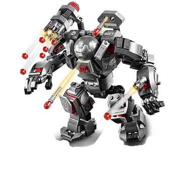 Karo Super Geležiniai Šarvai Robotas Blokai Karinės Herojai Mecha Vyras Duomenys Ginklas Plytų Žaislai Vaikams Herojus