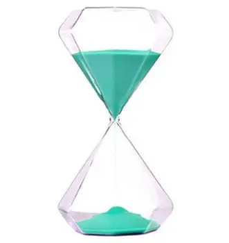 5-30 Minučių Skaidraus Stiklo Smėlio Smėlio Laikrodis Kūrybos Sandglass Deimanto Stiliaus Laikmatis, Laikrodis, Atgalinės Atskaitos Laiką Namų Dekoro