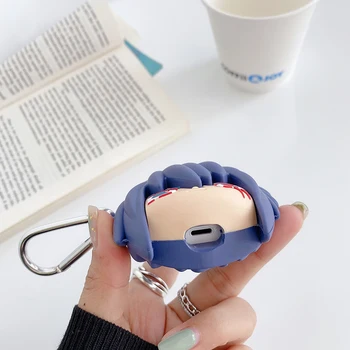 Anime Uchiha Sasuke Sharingan 3D atveju AirPods 1 2 baterijos dėžutė Minkštas silikoninis Belaidžio 