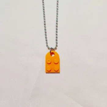 Madinga Poros Plytų Širdies Formos Pakabukas Karoliai Draugystės 2 Dviejų dalių Papuošalai Pagaminti su Lego Elementai, Valentino Dovana