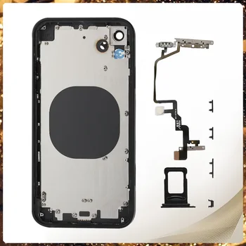 Baterija Galinį Dangtelį iPhone XR Imituoti 12 iPhone 12 Korpuso Viduryje Rėmo Važiuoklė Su SIM Kortelės Dėklo Pusės Mygtuką, Nr. CE Logo