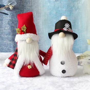 Kalėdų Gnome Santa Claus Sniego Tomte Nisse Švedijos Elf Puošyba, Namų, Sodybos, Virtuvės Lentynos Pakopų Dėklas Dekoras