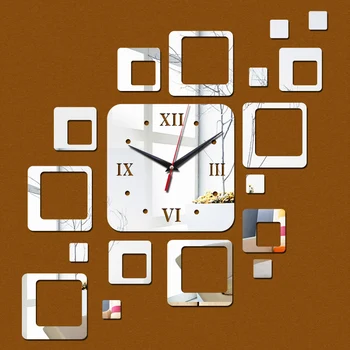 Akrilo naujas specialus pasiūlymas Geometrinis sieninis laikrodis žiūrėti laikrodžiai 