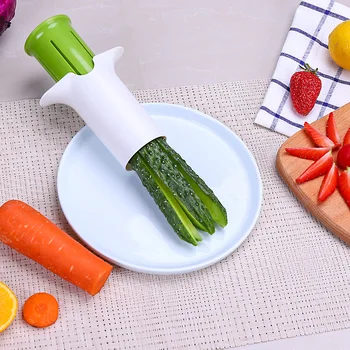 Agurkų slicer morkų braškių slicer agurkai slicer kūrybos daržovių, vaisių agurkų slicer virtuvės reikmenys