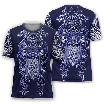 Vasaros Retro Dragon Modelio 3D Vyrų T-shirt Vyrai Mada 3D Marškinėliai trumpomis Rankovėmis Harajuku Hip-Hop Tamsios Spalvos Marškinėlius