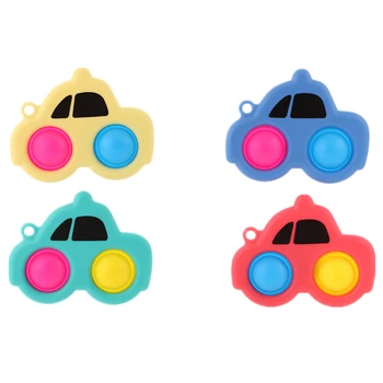 Mielas Animacinių Filmų Automobilio Išspausti Žaislas Paprasta Dimple Minkštas Kamuolys Išskleidimo Žaislai Vaikams Vertus Fidget Žaislas Stresą Vaikų Dovanų