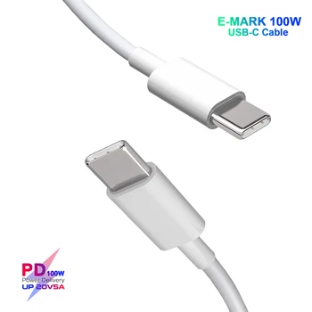 100W 5A E-MARK USB-C PD Fasrt Įkrovimo Kabelį, Skirtą 