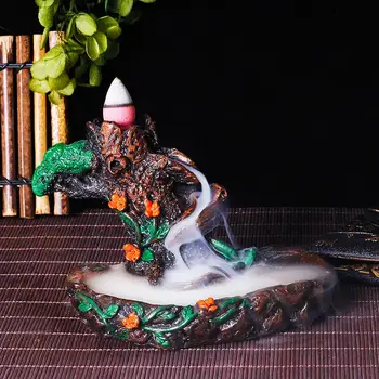 Aukštos Kokybės Kūrybiškumą Refliukso Smilkalų Laikiklis Keramikos Moliuskui Krioklys Dūmų Smilkalų Degiklis Namų Dekoro Arbatos Naudoti
