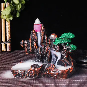 Aukštos Kokybės Kūrybiškumą Refliukso Smilkalų Laikiklis Keramikos Moliuskui Krioklys Dūmų Smilkalų Degiklis Namų Dekoro Arbatos Naudoti