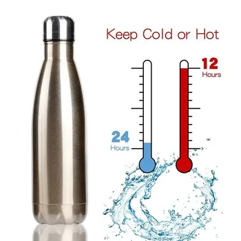 500ml custom vandens butelis šilumos mugDouble sienos Stainles Plieno Termosas išlaikyti Karšto ir Šalto Izoliuoti Vakuuminė Kolba