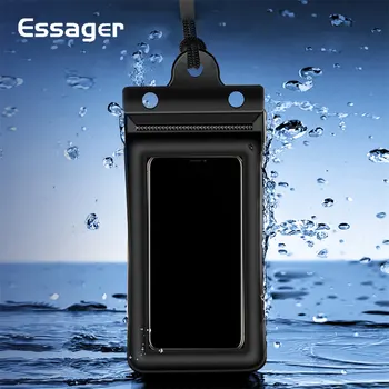 Essager Vandeniui Atveju iPhone, 11 Pro Xs Max Xr Xiaomi mi 10 Redmi 8 Pastaba Apsauginis Telefono Dėklas Plaukimas Vandens įrodymas Dangtis