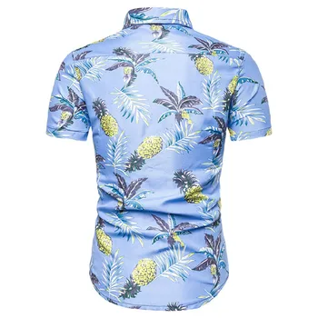 Vyrų Rinkiniai Vasaros T-shirt Nustatyti Laisvalaikio Mada Havajų marškinėliai trumpomis Rankovėmis Šortai Nustatyti Vetement Homme De Marque Camiseta Hombre