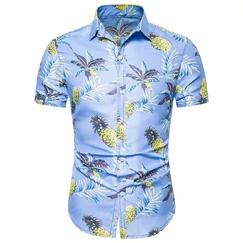 Vyrų Rinkiniai Vasaros T-shirt Nustatyti Laisvalaikio Mada Havajų marškinėliai trumpomis Rankovėmis Šortai Nustatyti Vetement Homme De Marque Camiseta Hombre