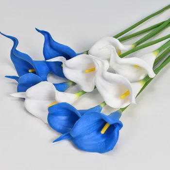 10vnt Dirbtinių gėlių Nekilnojamojo Touch Calla Lily Dirbtinės Gėlės Calla Lily Puokštės, Vestuvių Puokštės Namų puošyba