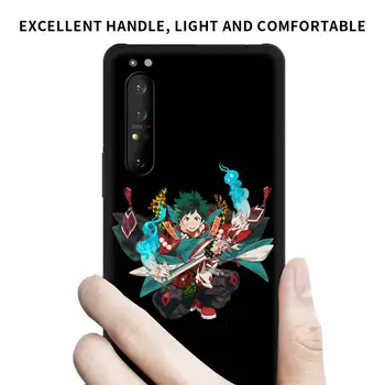 Anime Mano Herojus akademinės bendruomenės Silikoninis Telefono dėklas Sony Xperia 1 II 5 Fundas 10 II L4 Minkštos TPU Coque Galinio Dangtelio Stilingas Korpusas su Lukštais