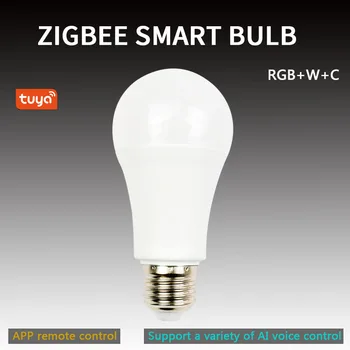 Naujas Zigbee Smart Home LED Lemputės Šviesos Lempos RGB Už Tuya Smart Gyvenimą Dirba Su Smartthings Alexa 