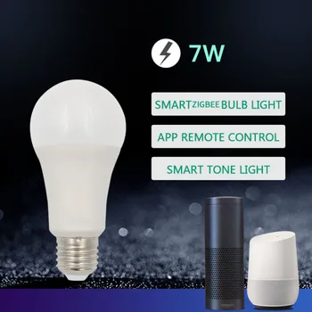 Naujas Zigbee Smart Home LED Lemputės Šviesos Lempos RGB Už Tuya Smart Gyvenimą Dirba Su Smartthings Alexa 
