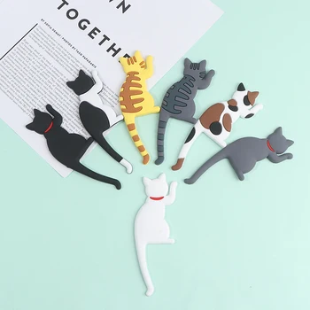 Silikono Animaciją Kačių Uodegos, Sulankstomas Kabliukai Kanceliarinės Prekės Saugojimo Šaldytuvas Magnetas, Kablys