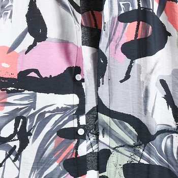 Abstrakti Grafiti Spausdinti Mens Marškinėliai 2021 M. Vasarą Prekės Trumpomis Rankovėmis Prarasti Paplūdimys Havajų Marškinėliai Vyrams Streetwear Palaidinės Camisa Viršūnės