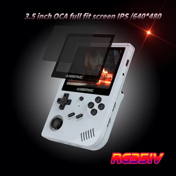 Nešiojamų Mini RG351V Konsolėje įmontuota 64GB 10000 Retro Klasikiniai Žaidimai RK3326 Atviro kodo 3.5 COLIŲ Nešiojamą Žaidimų Konsolę