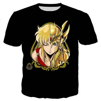 2021 Karšto Pardavimo Anime Saint Seiya 3D Spausdinti marškinėliai Vyrams/moterims Naujos Mados, O-Kaklo Cool Atsitiktinis Stiliaus Marškinėlius Streetwear Viršūnės