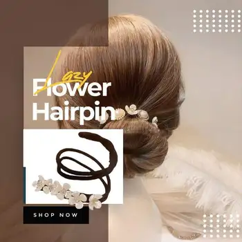 Korėjos Versija, Ne Slydimo Per Daug Tingus, Gėlių Staigius Kaklaraištis Pusėje Kamuolį Galva Artefaktas Paprasta Nauja Pearl Pintų Plaukų Šukuosena Moteris