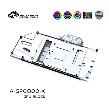 Bykski Vandens Bloko naudoti Sapphire Radeon RX 6800 Nitro+ GPU Kortelės / Viso Padengti Vario Radiatorius, Blokinis /A-RGB / RGB