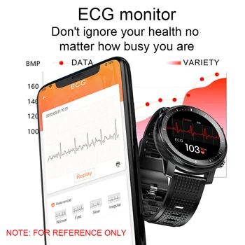 2021 jutiklinių 360*360 HD Ekranas, EKG Smart Watch Vyrų IP68 Vandeniui Kraujo Spaudimą, Širdies ritmą Sporto Smartwatch 