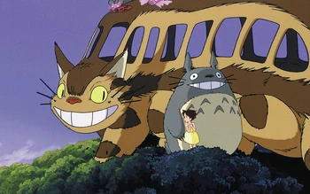 Totoro Atkakli traukinio Catbus Sagė Bilieto į vieną pusę Sakura Gėlių meno Pin Ghibli kelionių manija Papildymas