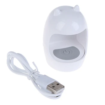Mini Kiaušinio Formos UV LED Lempos, Nagų Vienu Pirštu Lempa, Gelio Nagų lenkų Džiovintuvas, Džiovinimo Mašina Pažangus Sensorius USB Jungtis
