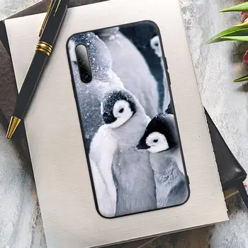Mielas Mielas Pingvinas Silikono Mobiliojo Telefono Dangtelį Atveju 