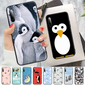 Mielas Mielas Pingvinas Silikono Mobiliojo Telefono Dangtelį Atveju 