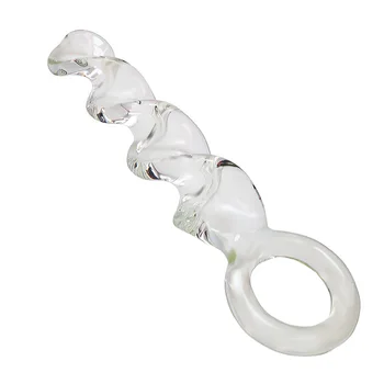 Pyrex Kristalų Vibratorių Spiralės G-spot Stimuliuoja Varpos Ilgio Analinis Butt Plug Išangę Expander Vibratorių Moterų Suaugusiųjų Sekso Žaislai Moterims, Vyrams
