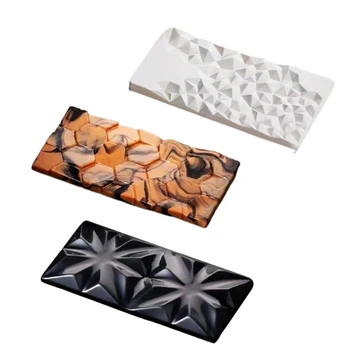 Meibum Šokolado Pelėsių Polikarbonato 3D Plastiko Diamond Choco Bloko Formos Saldainiai Šalies Desertas Formos Pyragaičiai Dėklas Kepimo Įrankiai