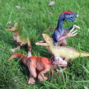 4Pcs/Set Originalus Pasaulyje Dinozaurų Parkas Veiksmų Skaičius, Juros periodo T-Rex Therizinosaurus Spinosaurus Modelio Surinkimo Žaislas Vaikams Dovanų