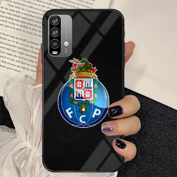 Portugalija Porto futbolo Telefono Grūdintas Stiklas Atveju Padengti Xiaomi Redmi pastaba k 7 8 9 10 30 40 A C T S Pro Karšto Hoesjes Shell 3D