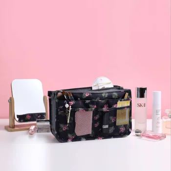 Daugiafunkcinis nešiojamas flamingo kosmetikos laikymo rankinėje kosmetikos krepšys kelionės, kad moterys organizuoti lauke